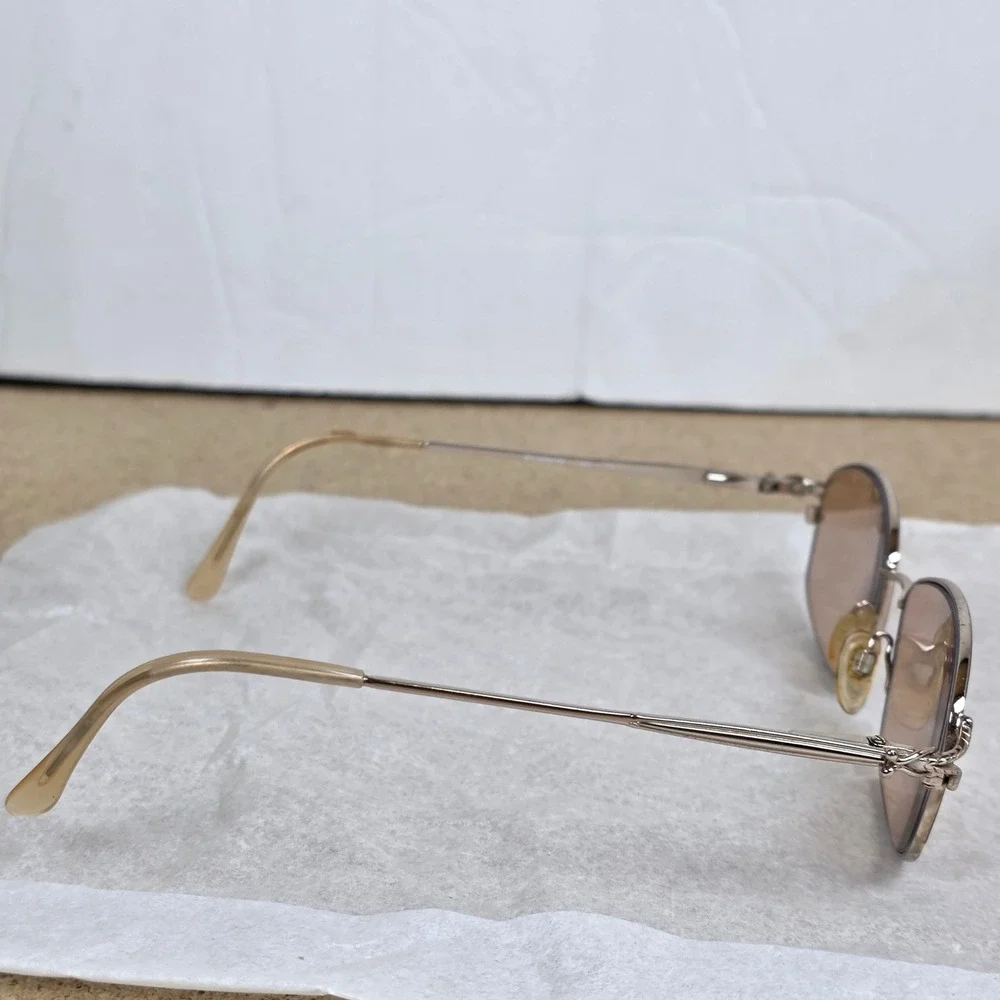 Gloria Vanderbilt M25 Gold Purple Oval Eyeglasses Frames Zyloware 123mm Vintage‎